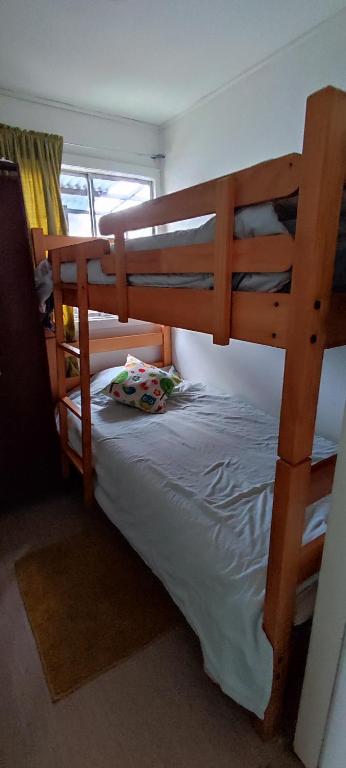 Postel nebo postele na pokoji v ubytování Cabaña YaPide, 2 Dormitorios, Centrica