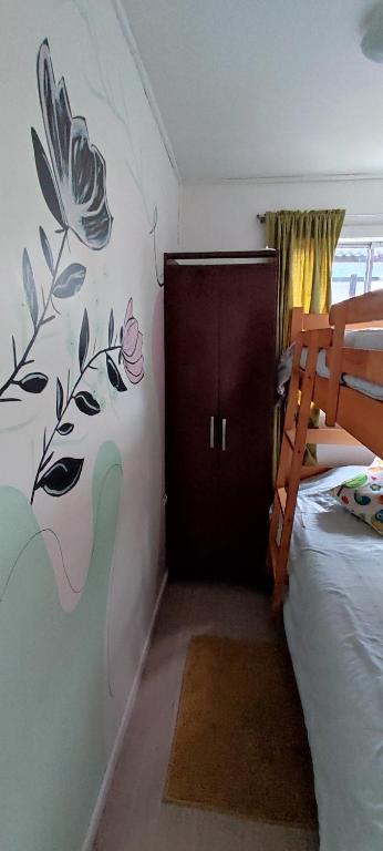 Postel nebo postele na pokoji v ubytování Cabaña YaPide, 2 Dormitorios, Centrica