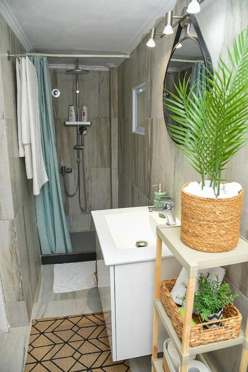 Koupelna v ubytování OASIS RESIDENCE