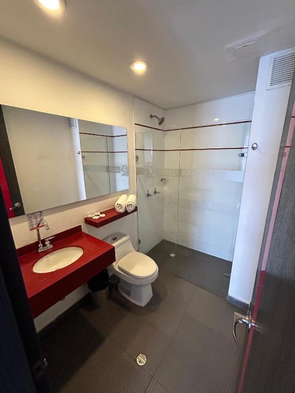 Koupelna v ubytování AW Hotel Ariston