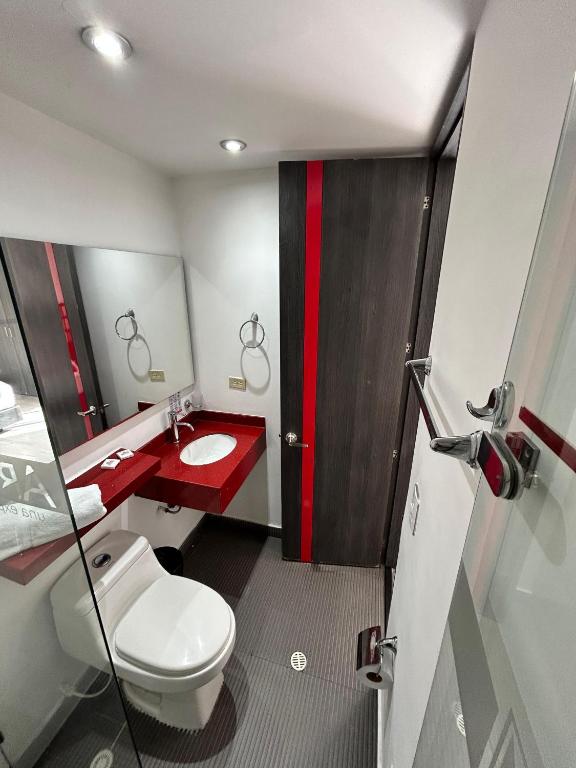 Koupelna v ubytování AW Hotel Ariston