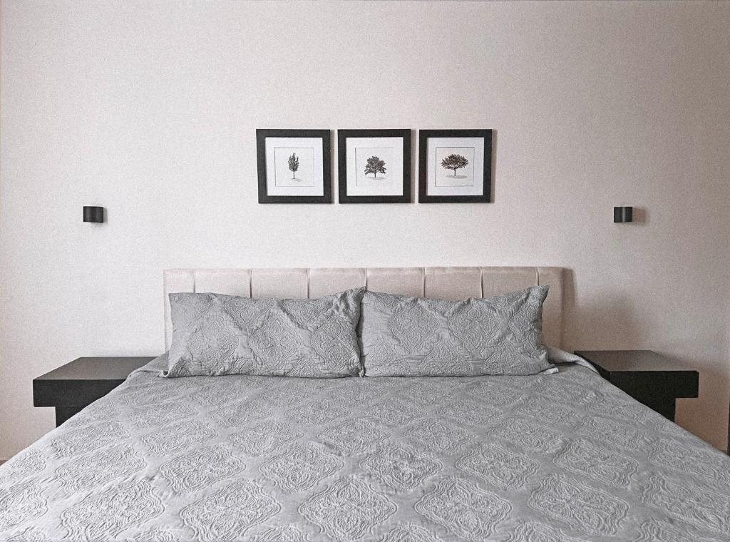 Postel nebo postele na pokoji v ubytování Suites ciento 37