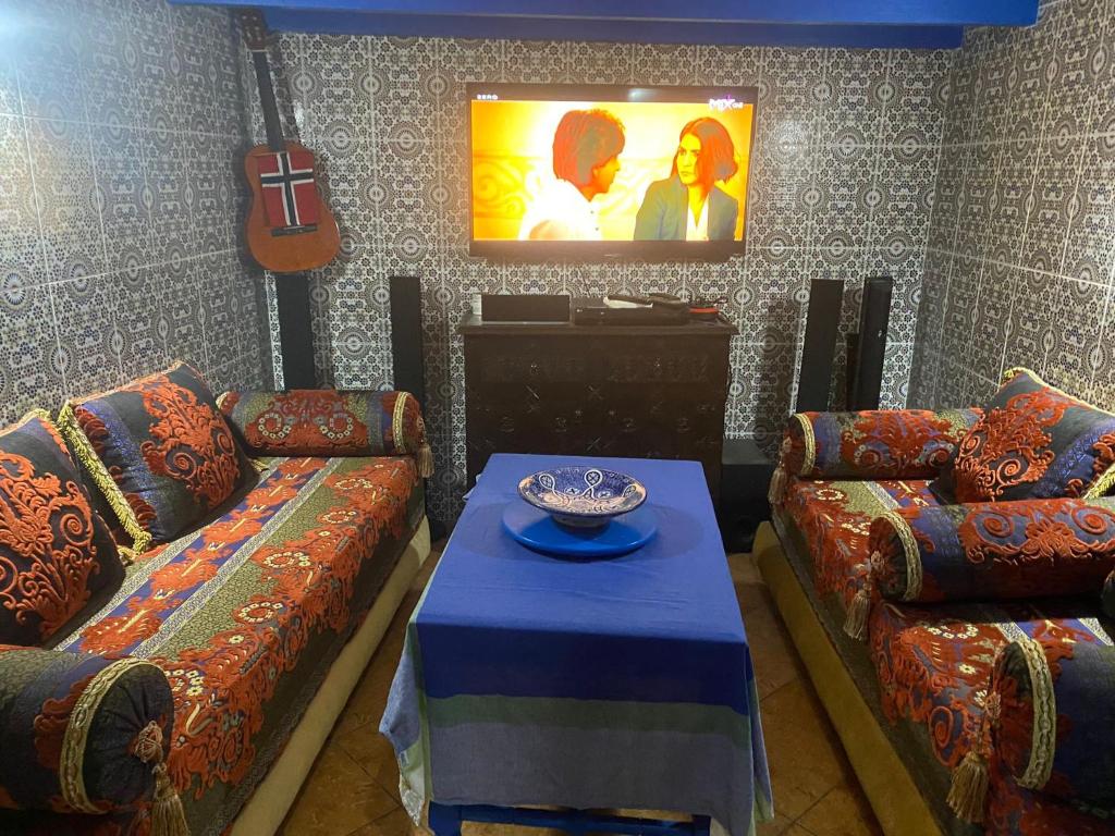 Posezení v ubytování Maison Charif