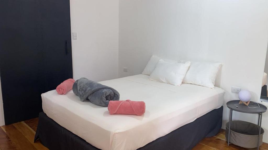 Postel nebo postele na pokoji v ubytování Cahuita Nest Containers studio homes