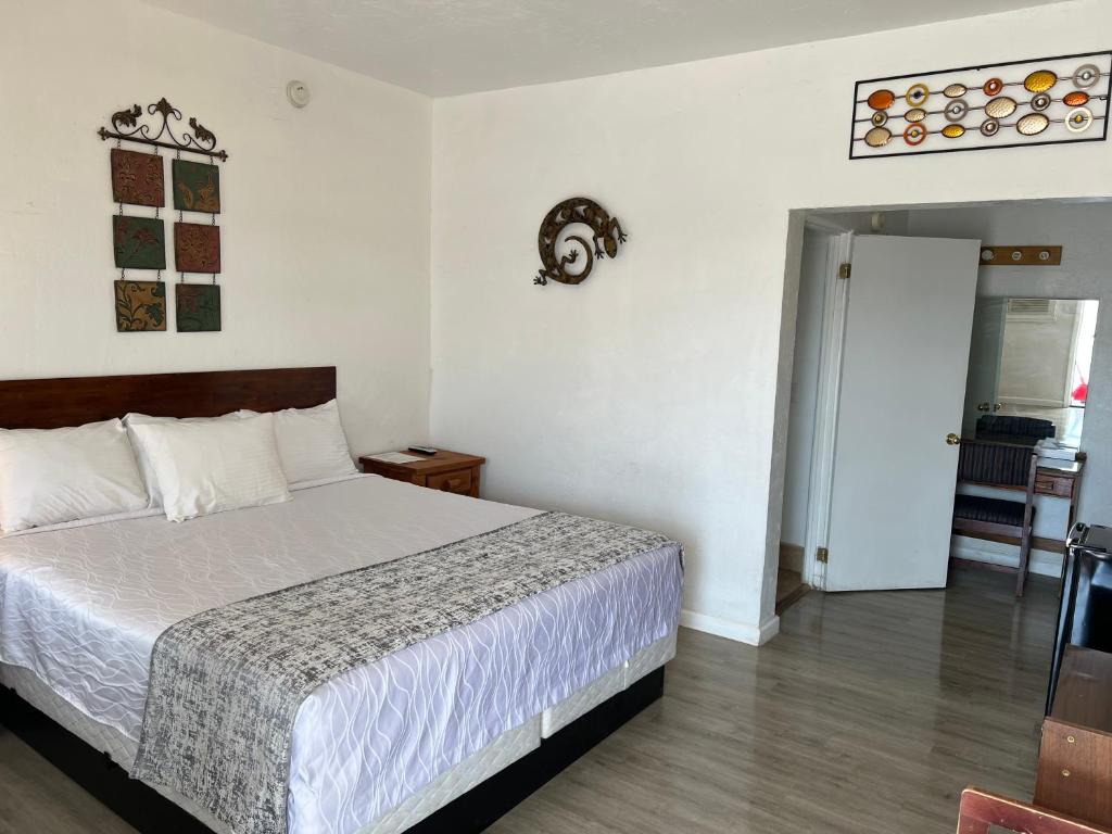 Postel nebo postele na pokoji v ubytování Supai Motel