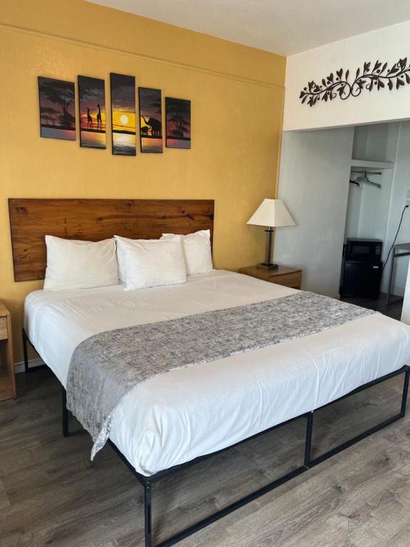 Postel nebo postele na pokoji v ubytování Supai Motel