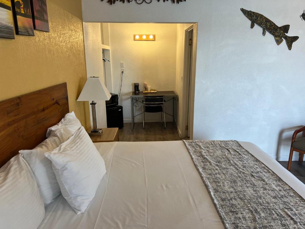 Postel nebo postele na pokoji v ubytování Supai Motel