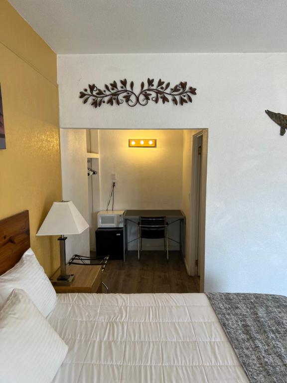 Postel nebo postele na pokoji v ubytování Supai Motel