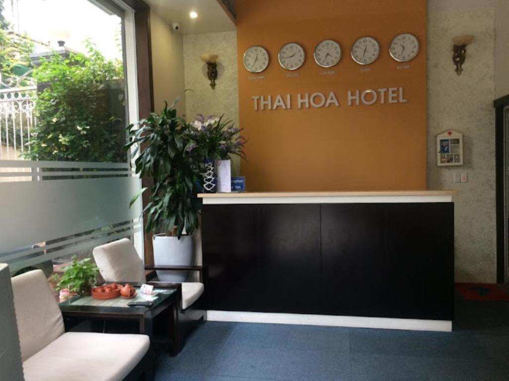 Χώρος καθιστικού στο Thai Hoa Hotel