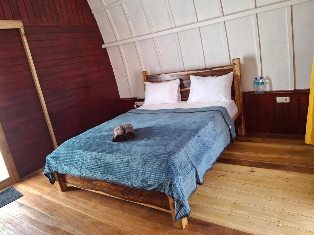 Postel nebo postele na pokoji v ubytování MASYA Cottages