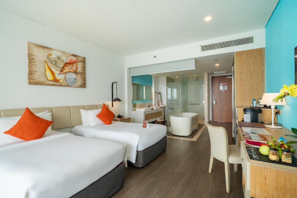 Phòng Premium 2 Giường Đơn Nhìn Ra Biển