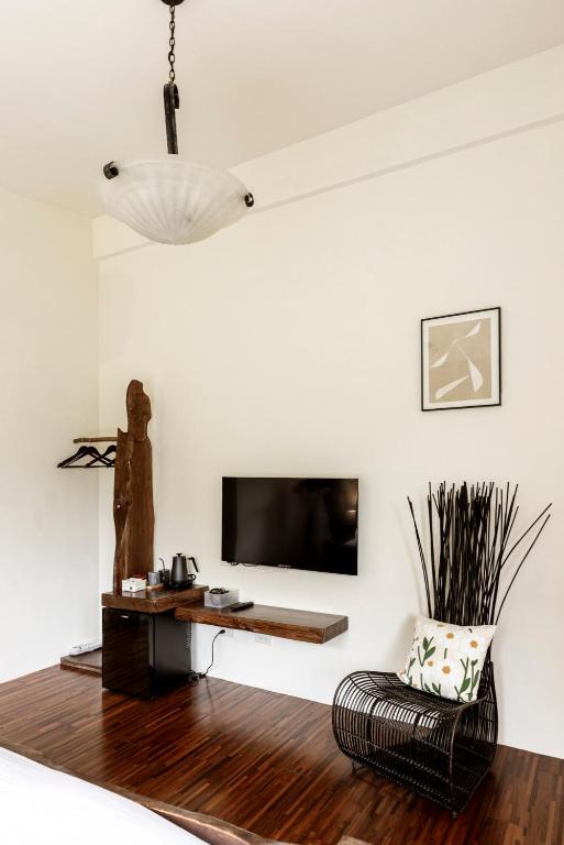TV a/nebo společenská místnost v ubytování Shan Xing Ji Ye Homestay