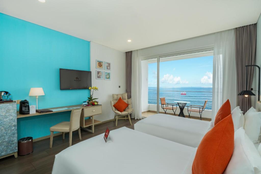 Phòng Premium 2 Giường Đơn Nhìn Ra Biển