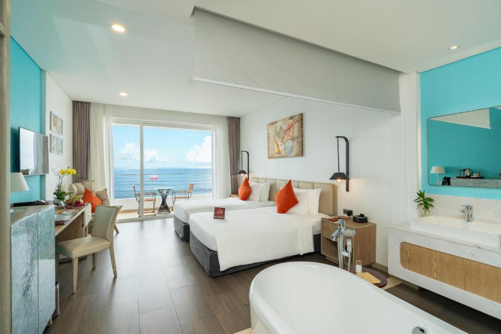 Phòng Premium 2 Giường Đơn Nhìn Ra Biển
