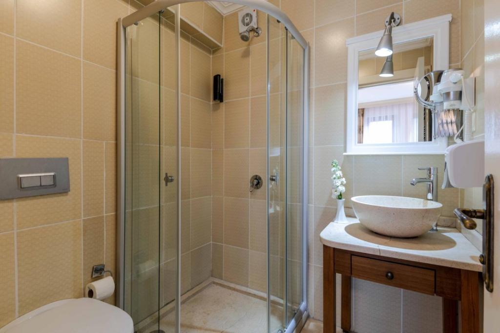 Koupelna v ubytování Agora Guesthouse