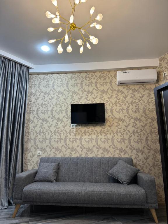 TV a/nebo společenská místnost v ubytování Hotel IA