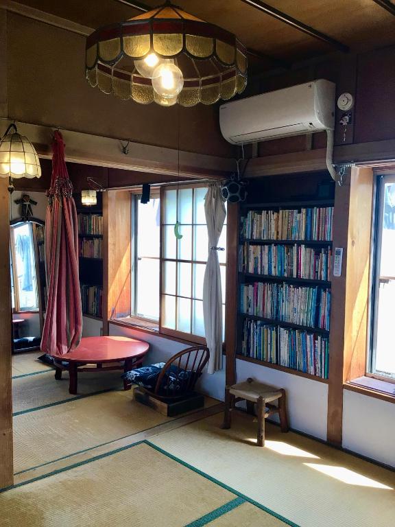Knihovna v bed and breakfast