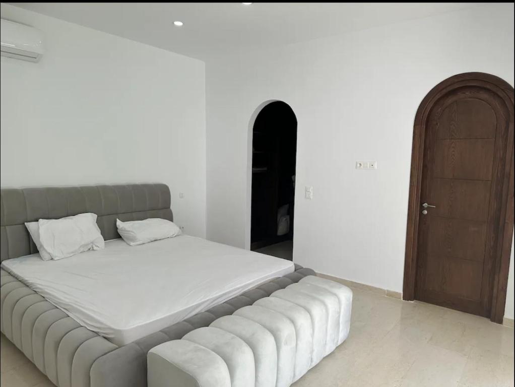 Postel nebo postele na pokoji v ubytování Villa estivale