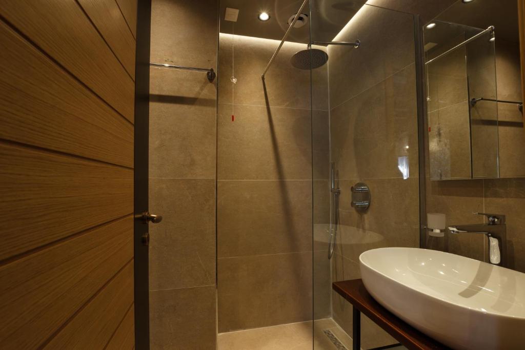Koupelna v ubytování Furra Hotel
