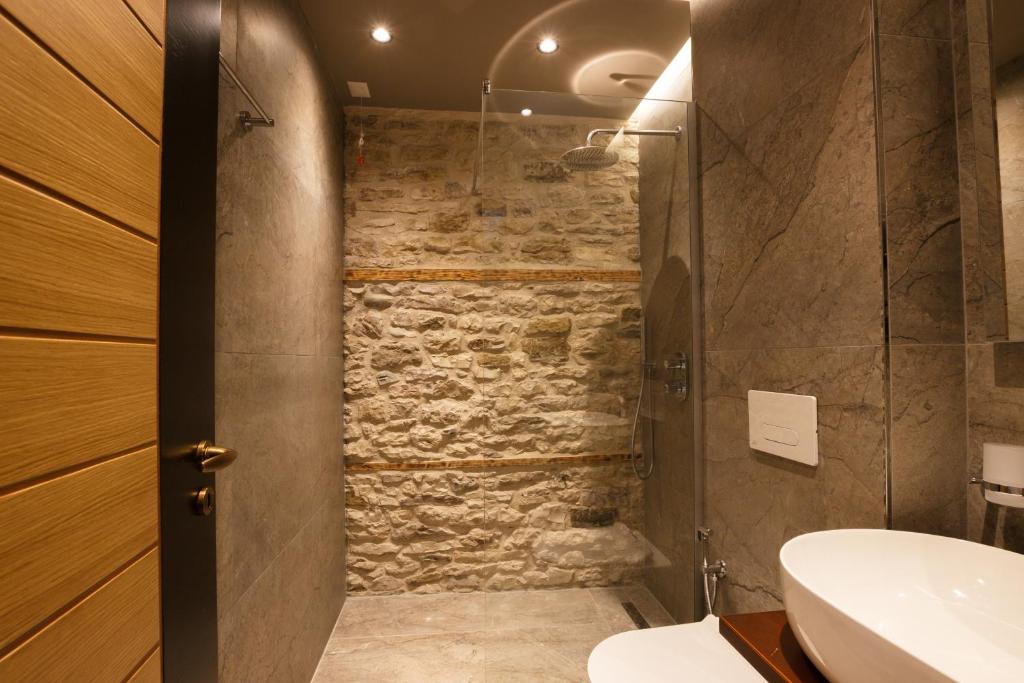 Koupelna v ubytování Furra Hotel