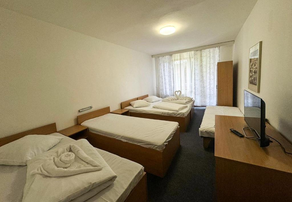 TV in/ali zabaviščno središče v nastanitvi Garni Fontána