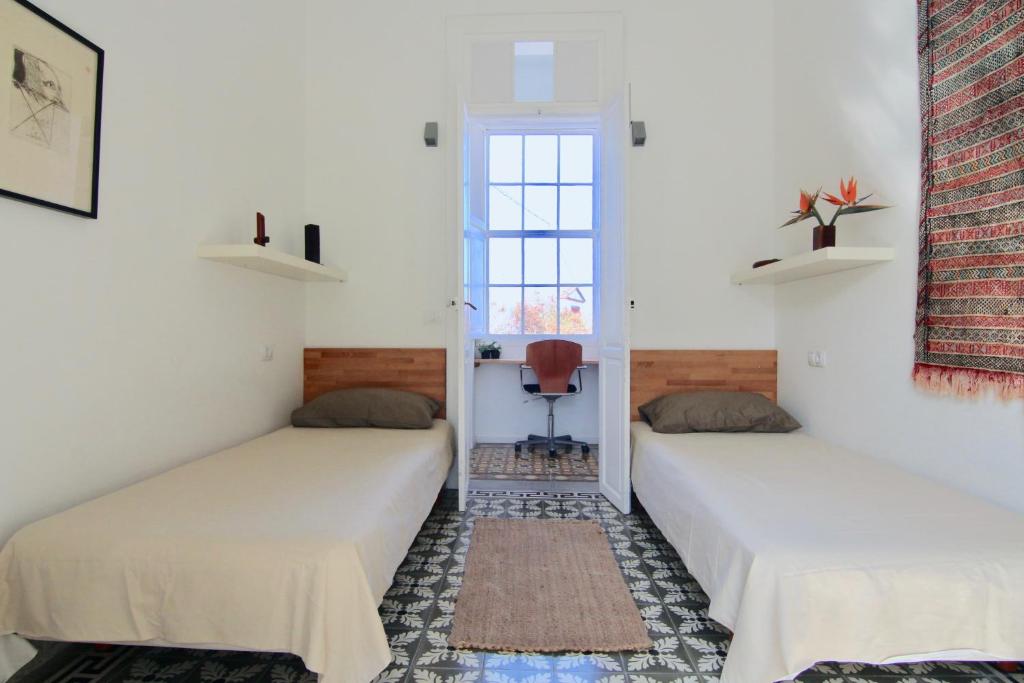 Postel nebo postele na pokoji v ubytování Casa La Breña La Palma