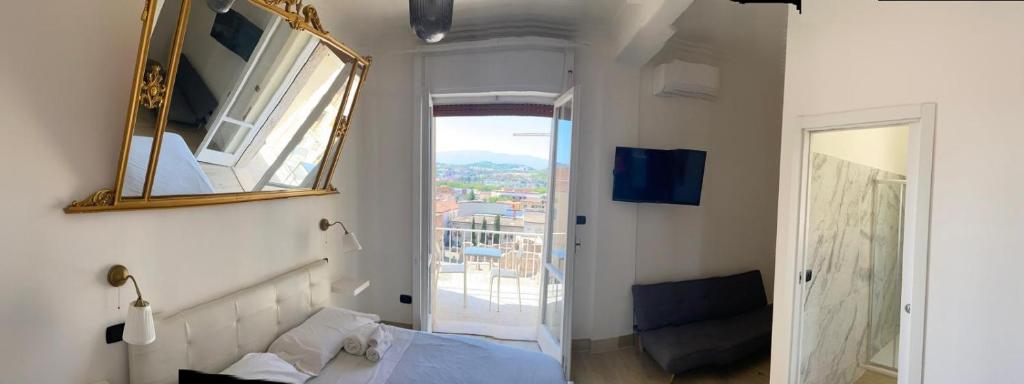 TV a/nebo společenská místnost v ubytování B&B 10 mt dal duomo