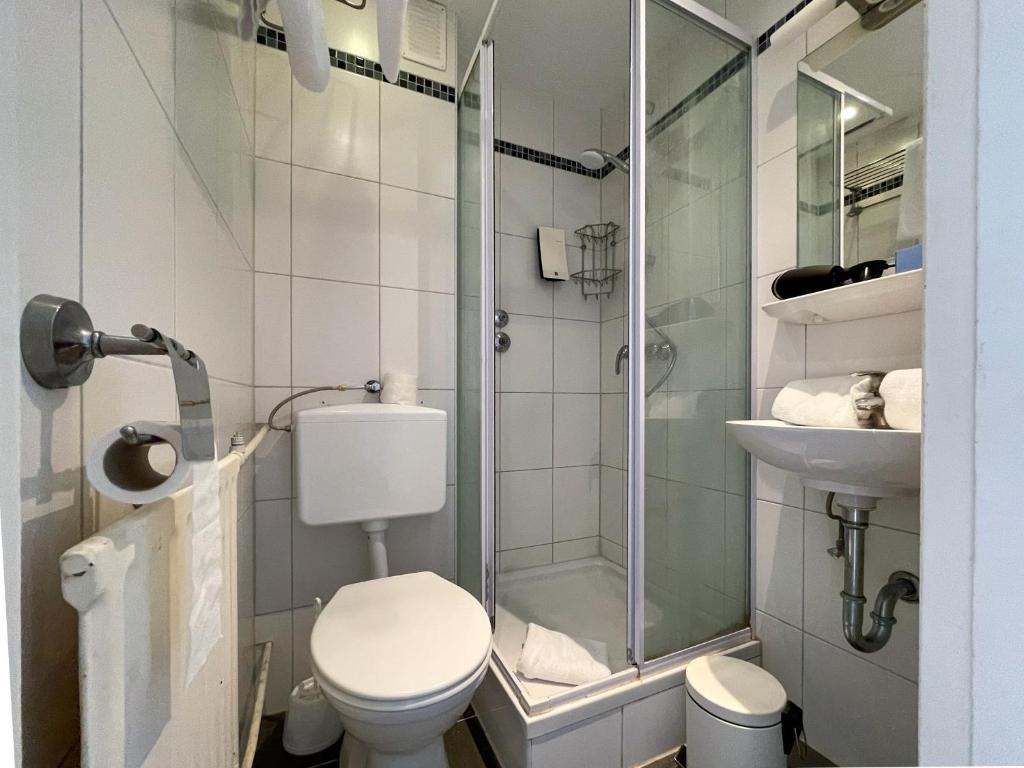 Koupelna v ubytování Hotel Sendlinger Tor