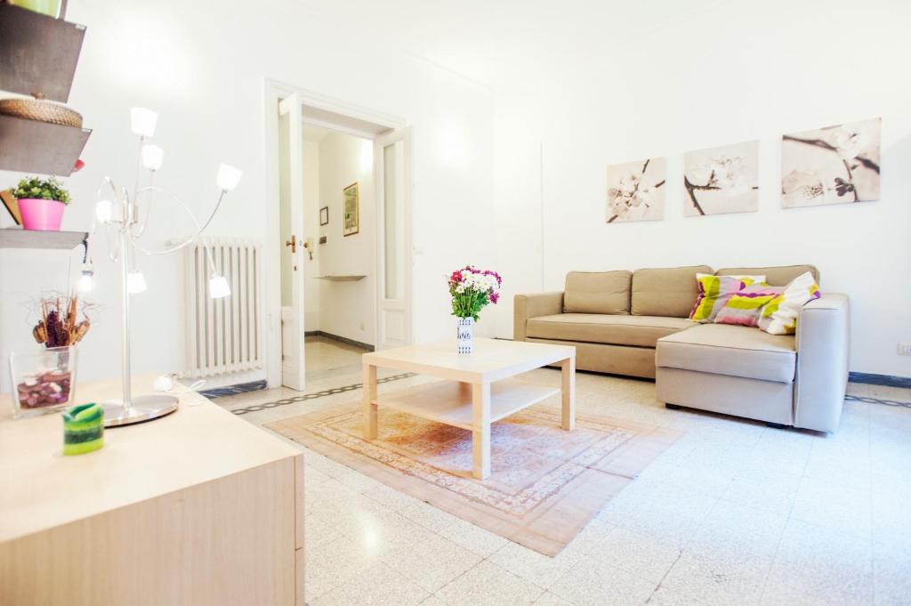 a living room with a couch and a table at Palestrina in Rome