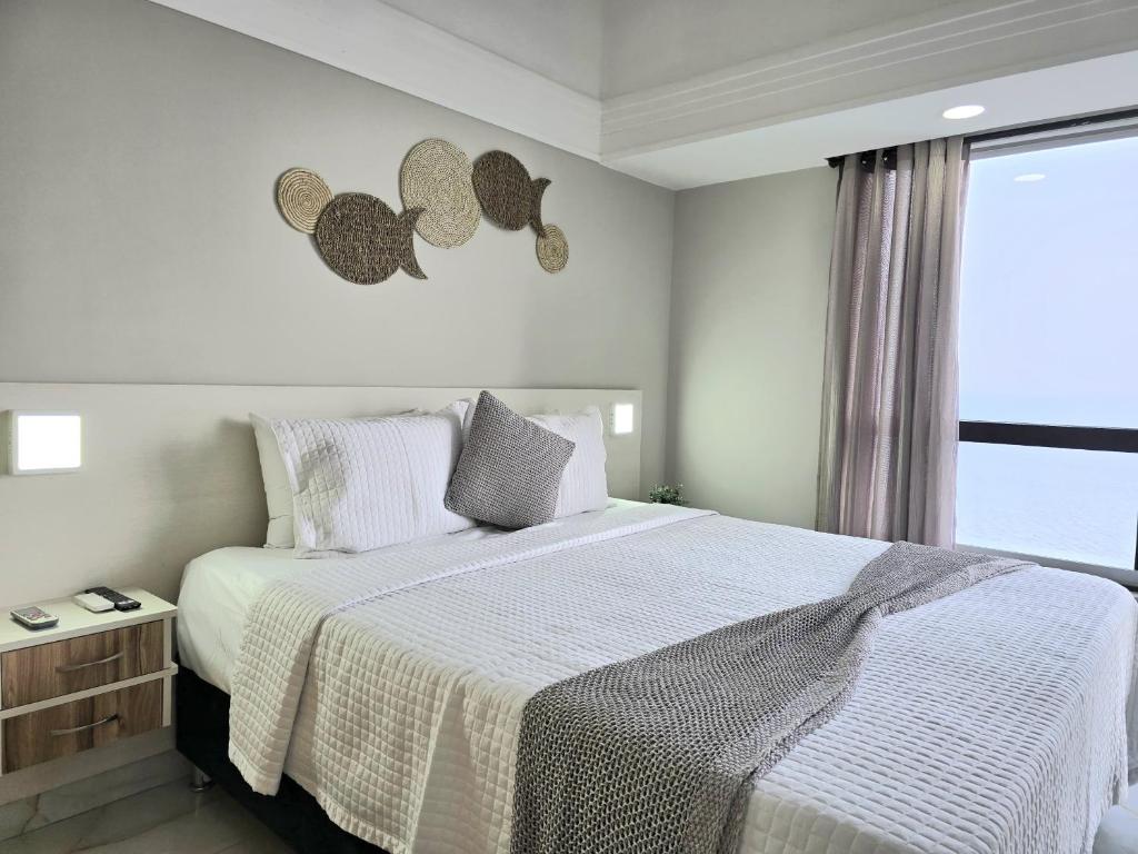 Postel nebo postele na pokoji v ubytování 1313 Flat de Luxo com vista maravilhosa do Rio