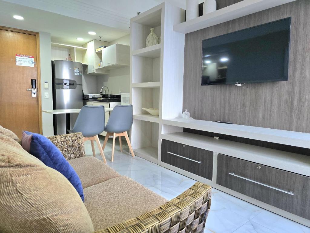 Kuchyň nebo kuchyňský kout v ubytování 1313 Flat de Luxo com vista maravilhosa do Rio