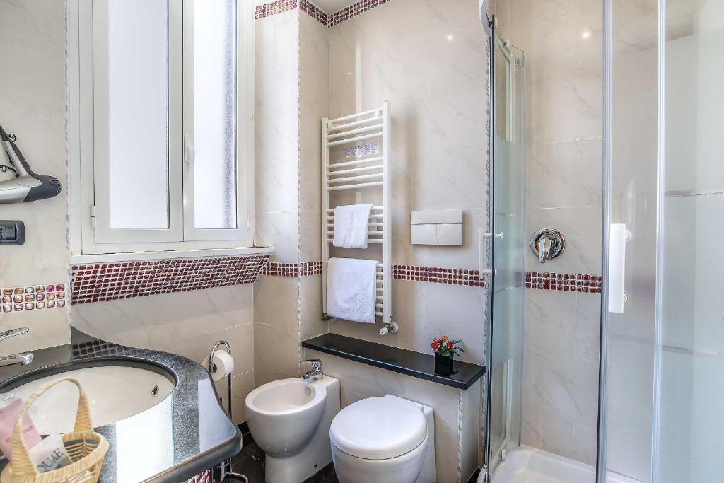 Koupelna v ubytování Hotel Caracciolo