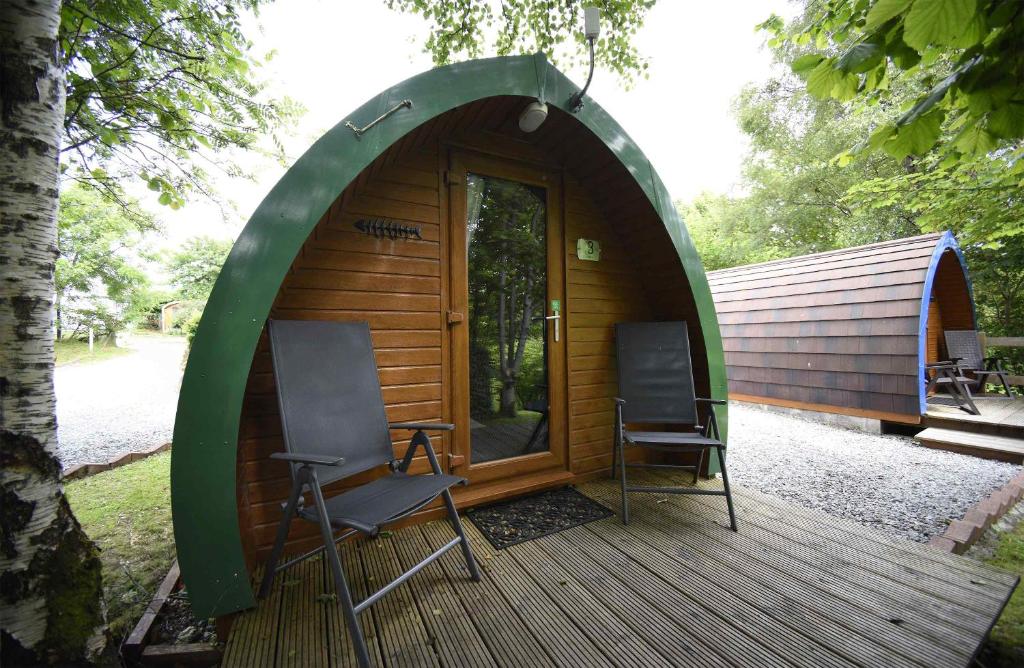 Zahrada ubytování Dunvegan Camping Pods
