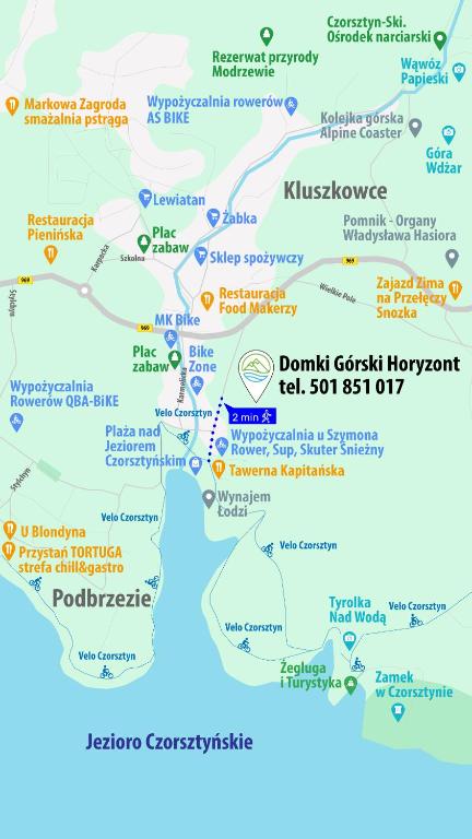Fotografie z fotogalerie ubytování Górski Horyzont - domki nad jeziorem z widokiem na Tatry v destinaci Kluszkowce