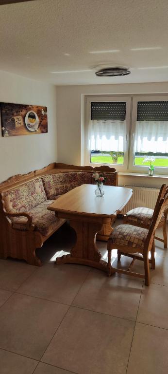 Posezení v ubytování Ferienwohnung Berghaus