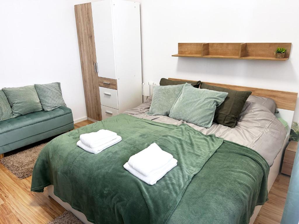 Posezení v ubytování Downtown Apartments Pécs