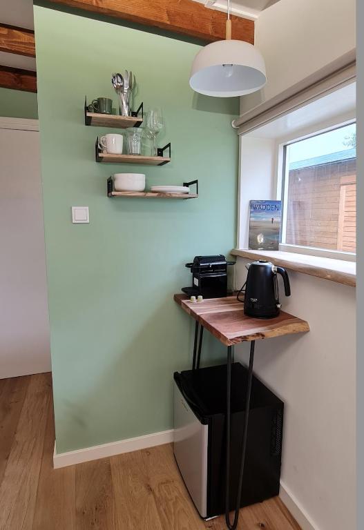 Kuchyň nebo kuchyňský kout v ubytování The Shed