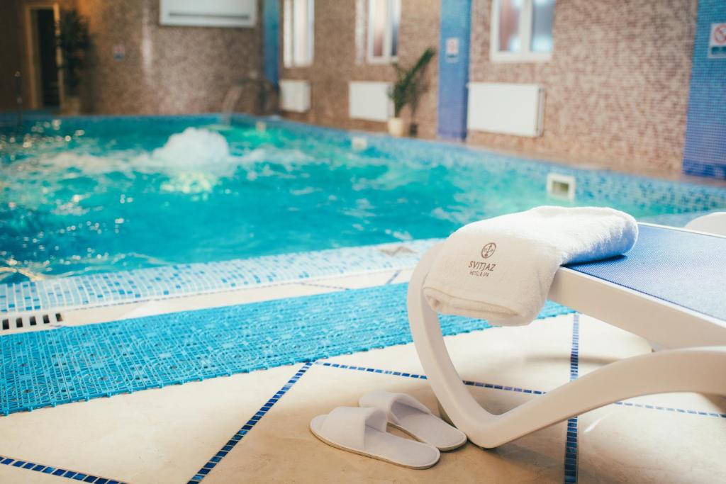 Bazén v ubytování Svityaz Resort nebo v jeho okolí