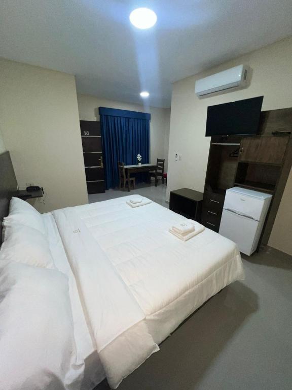 Postel nebo postele na pokoji v ubytování Hotel Villa