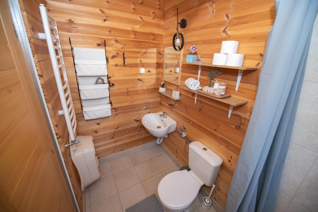 Koupelna v ubytování Monte Chalet Kolašin