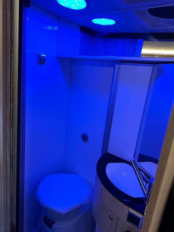 Koupelna v ubytování Lakoautó Berlés Luxus negykereken 2 Kastenwagen