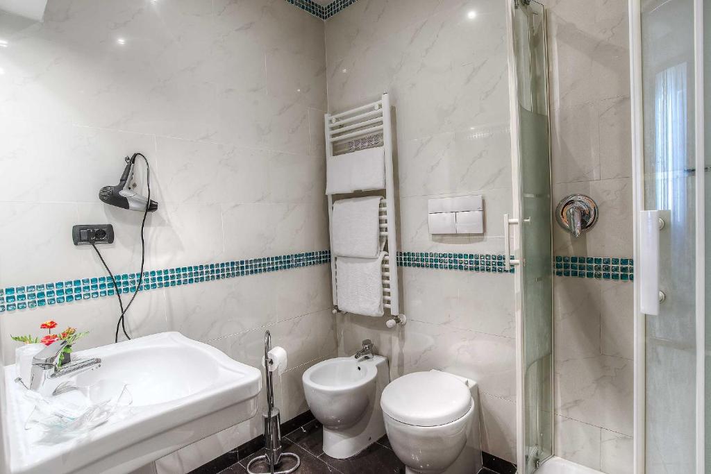 Koupelna v ubytování Hotel Caracciolo