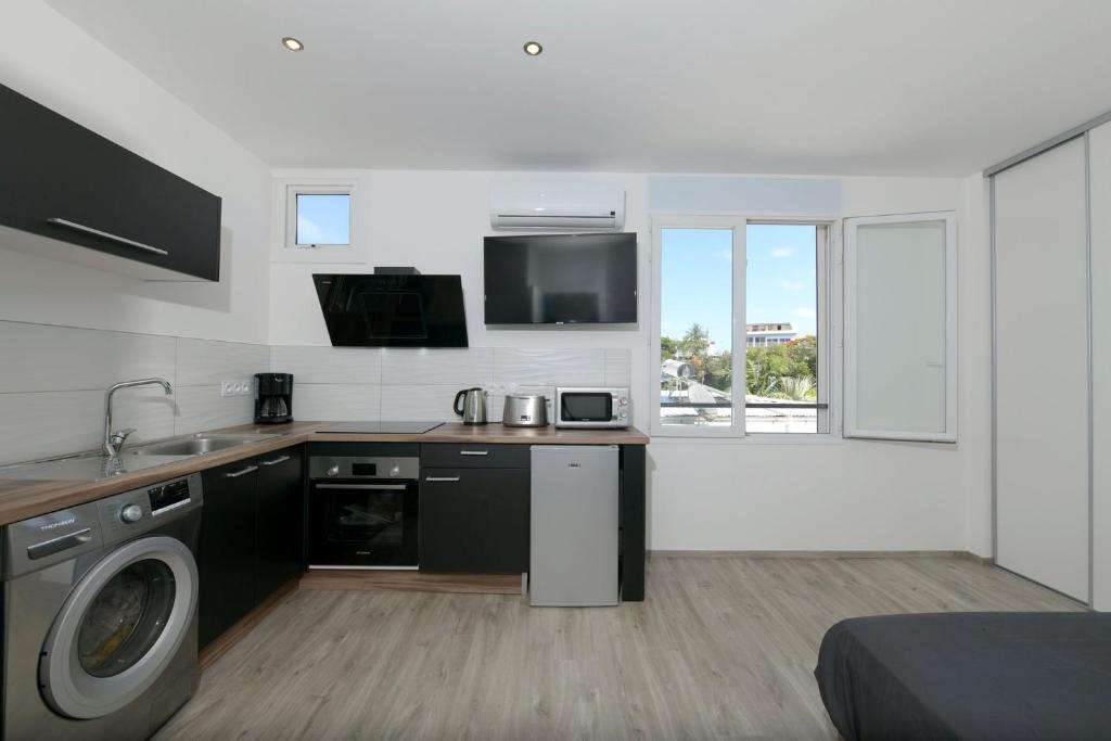 Kuchyň nebo kuchyňský kout v ubytování Ocean House
