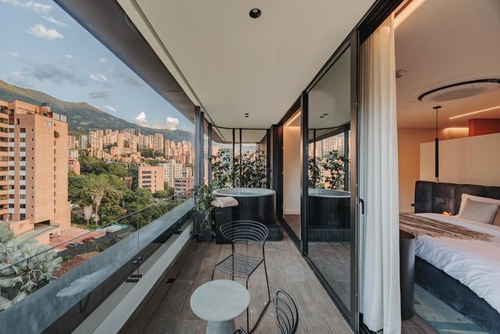 Nespecifikovaný výhled na hory nebo výhled na hory při pohledu z apartmánu