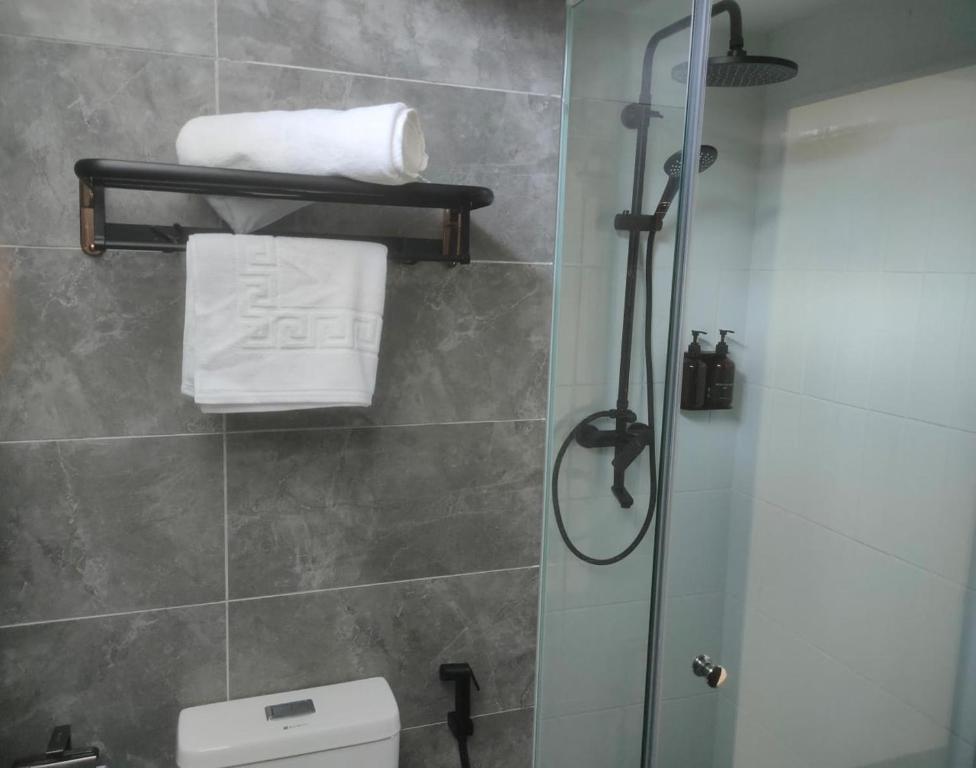 Koupelna v ubytování Telang Usan Hotel Kuching