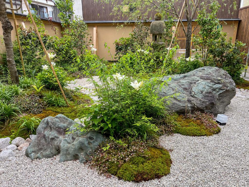 Zahrada ubytování Akaishiya 城崎温泉旅館 赤石屋