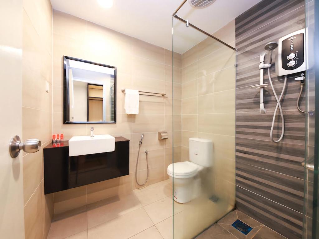 Koupelna v ubytování Agape Hotel Selayang