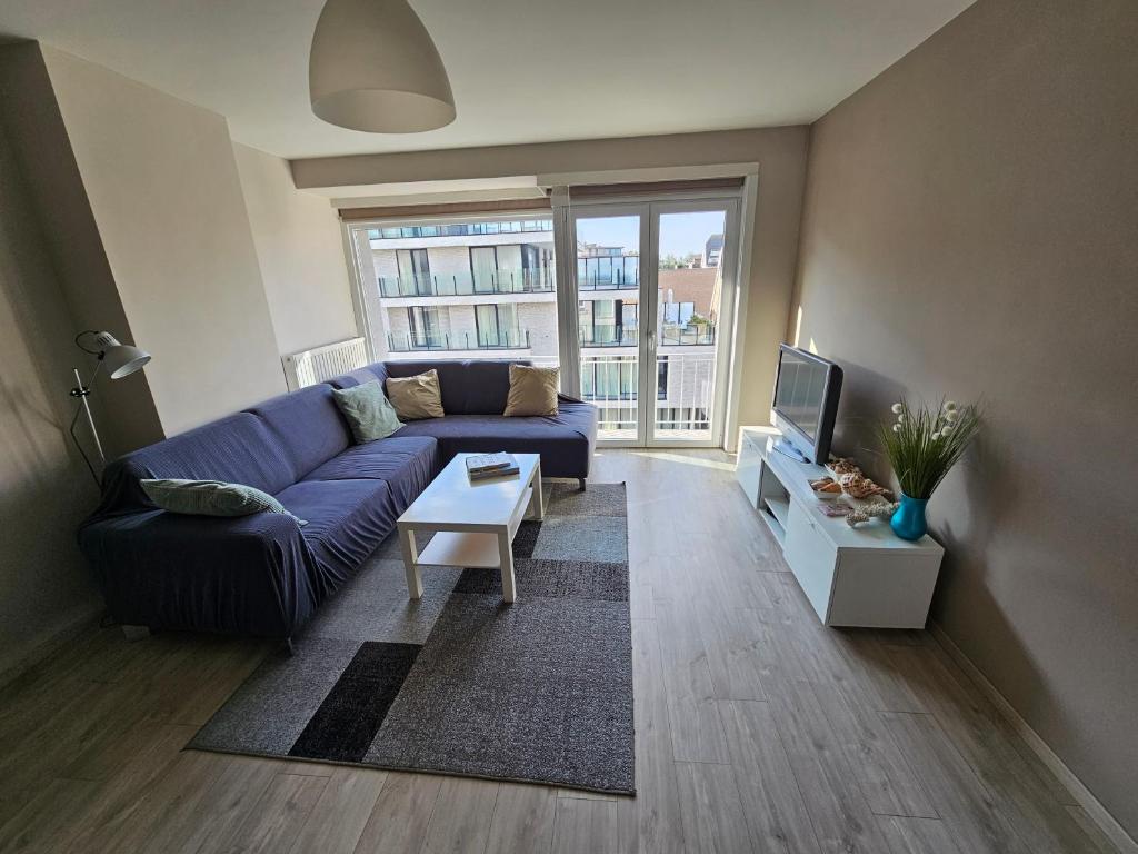 Posezení v ubytování Côte à l'Oostduinkerke met gratis garage