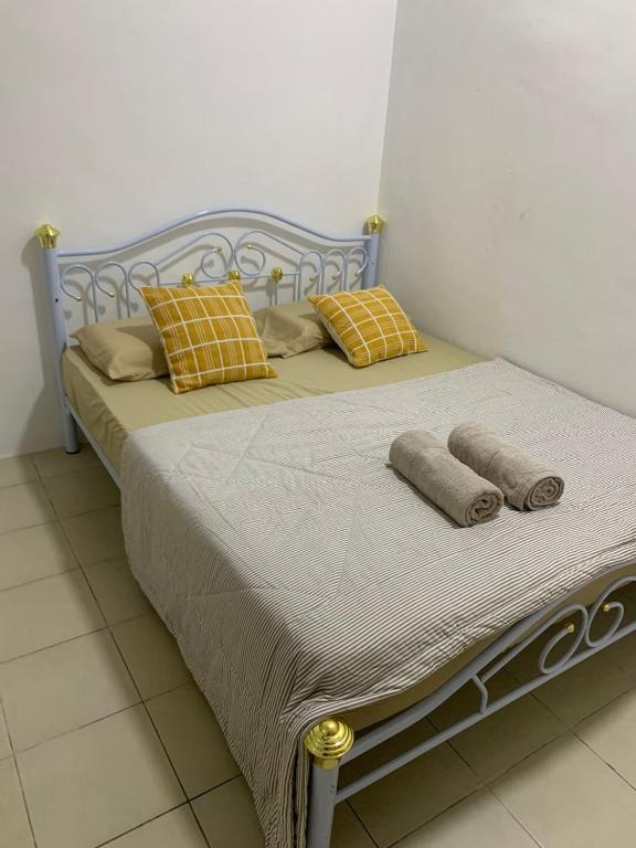 Postel nebo postele na pokoji v ubytování SJ Home