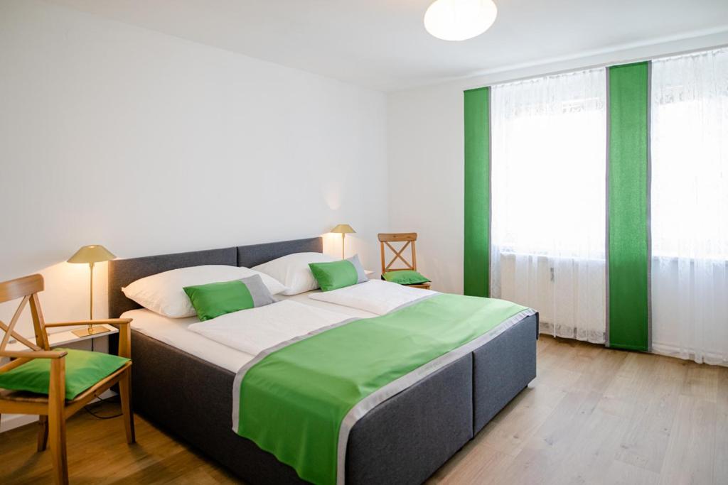 Postel nebo postele na pokoji v ubytování zimmer-graz